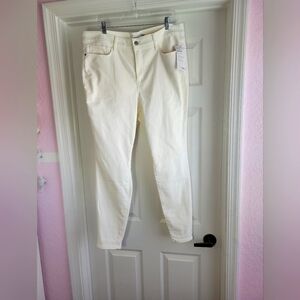 Athleta‎ White Sculptek ultra skinny Jeans Size Womens Size 18X Athleisure curvy
